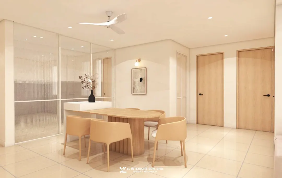 Palm Garden Condo 3D Drawing